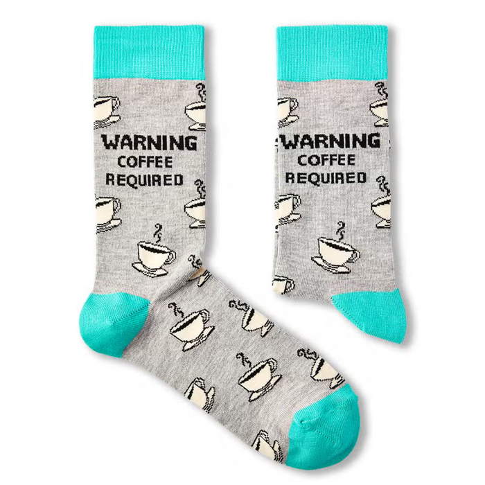 'Warning Coffee Required' Unisex Socks