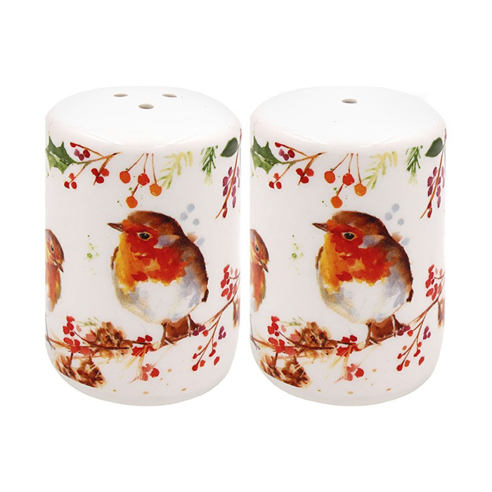 Jennifer Rose Winter Robin Salt & Pepper Shakers