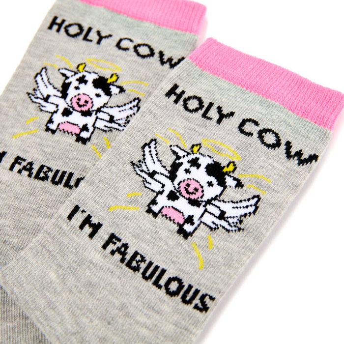 Ladies Holy Cow Socks