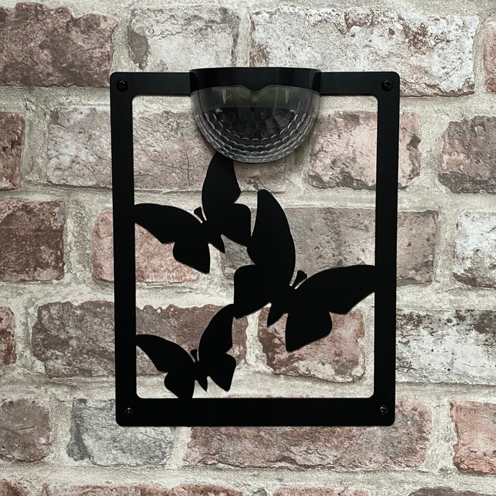 IMPERFECT- Butterfly Solar Light Wall Plaque
