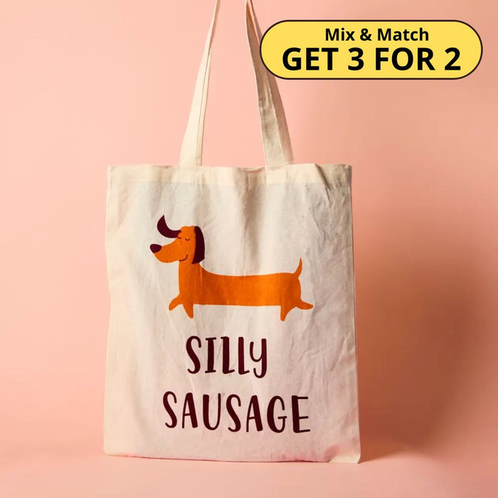 Silly Sausage Dog - Tote Bag
