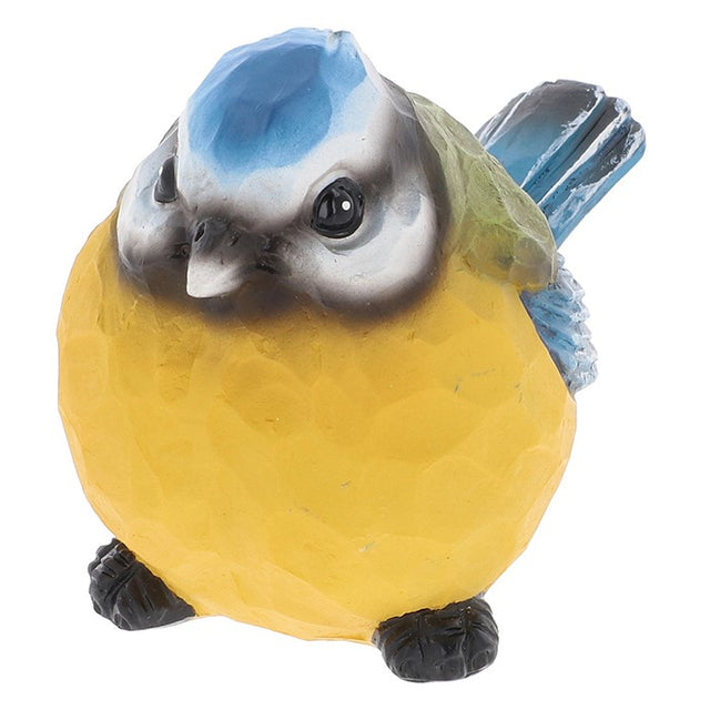 Small Carved Look Blue Tit Ornament