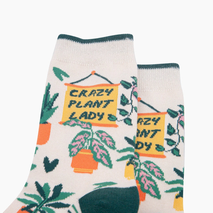 Crazy Plant Lady Combed Cotton Socks