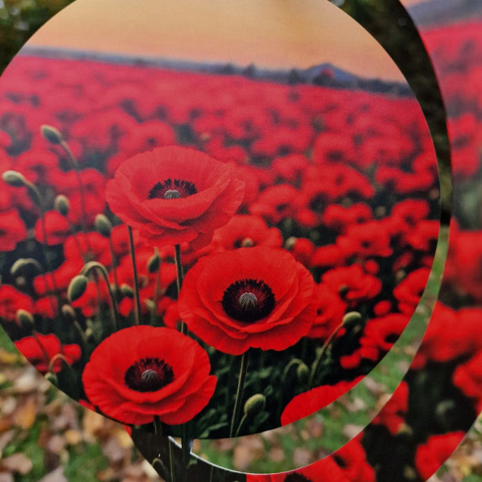 Poppy Hanging Silhouette Orbit Spinner (Spins at Fixed 90°)