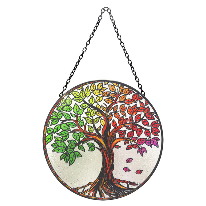 Stained Glass Tree of Life Suncatcher