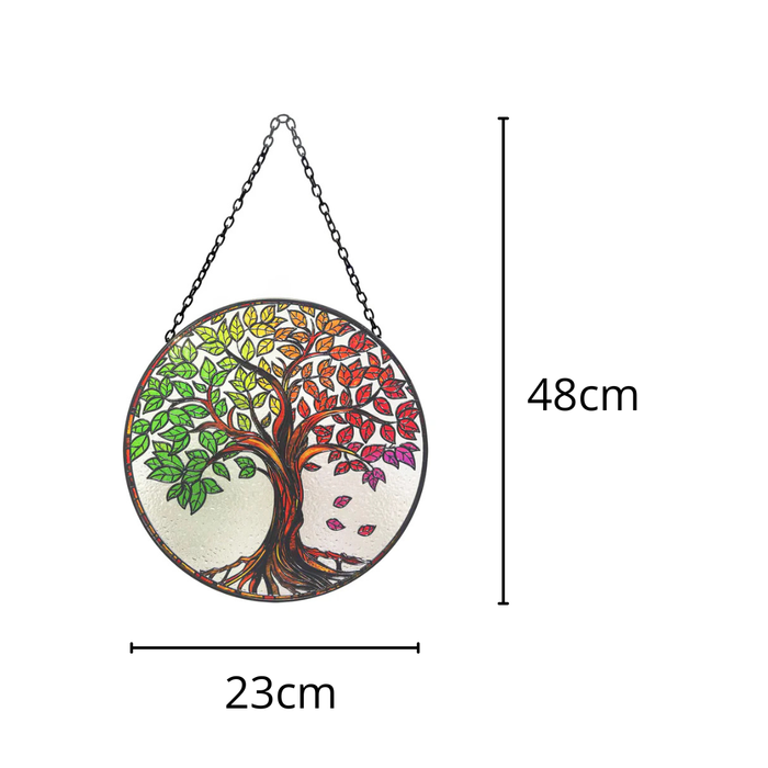 Stained Glass Tree of Life Suncatcher