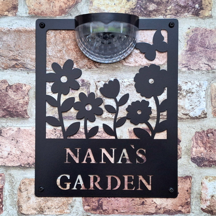 Nana's Garden Sign with Solar Powered Light