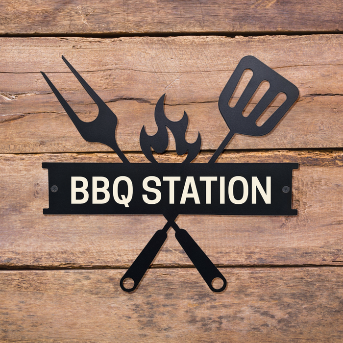 BBQ Station Sign
