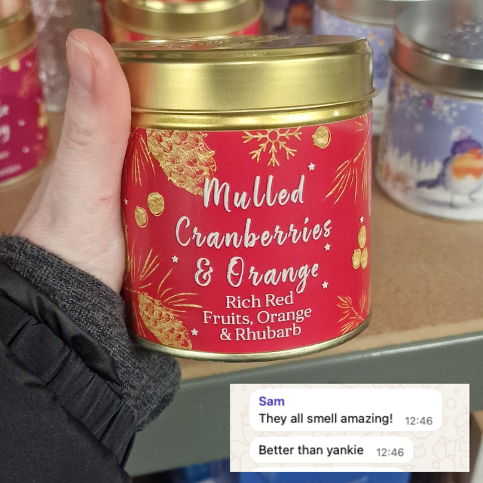 Mulled Cranberries and Orange Candle