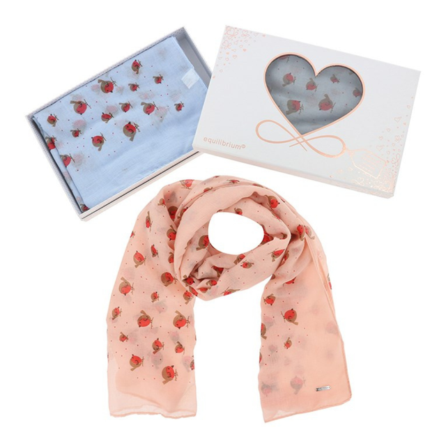 Jolly Robins Boxed Scarf (3 colours to choose from)