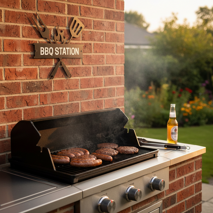 BBQ Station Sign