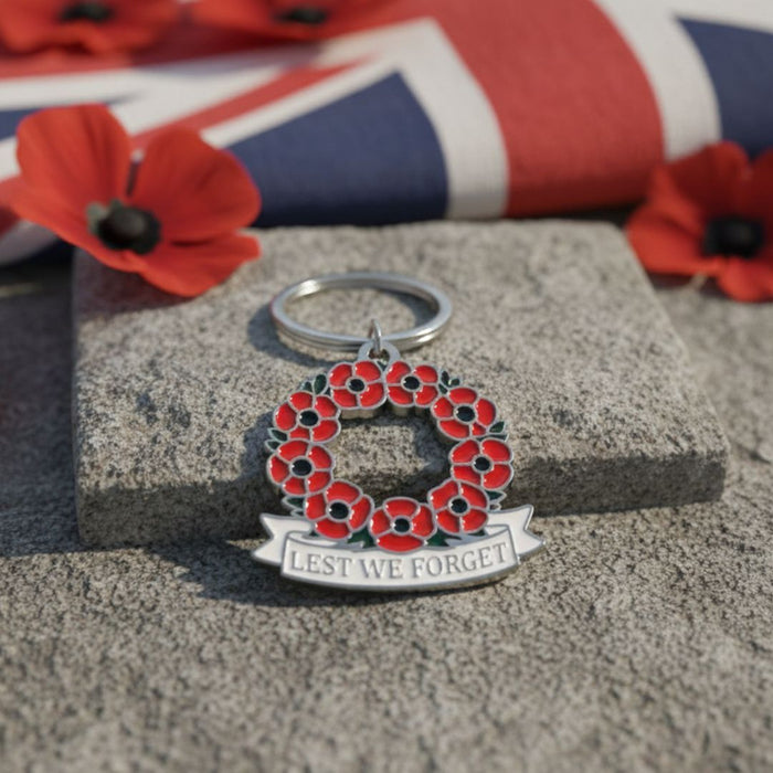 Poppy Wreath Keyring