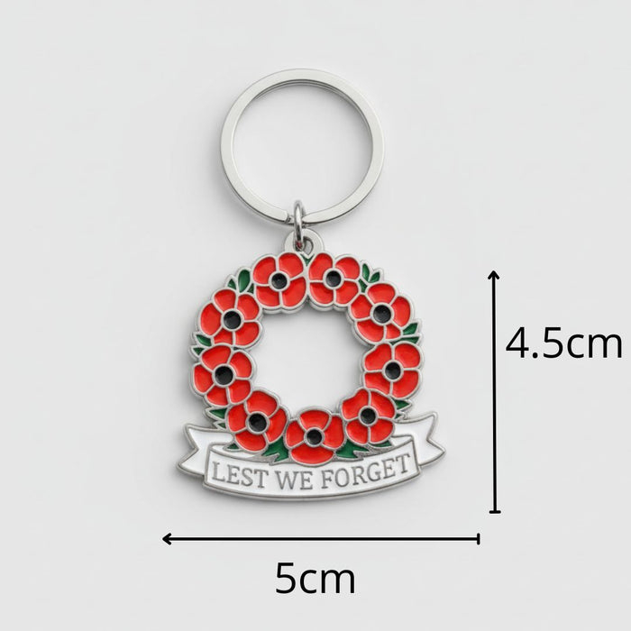 Poppy Wreath Keyring