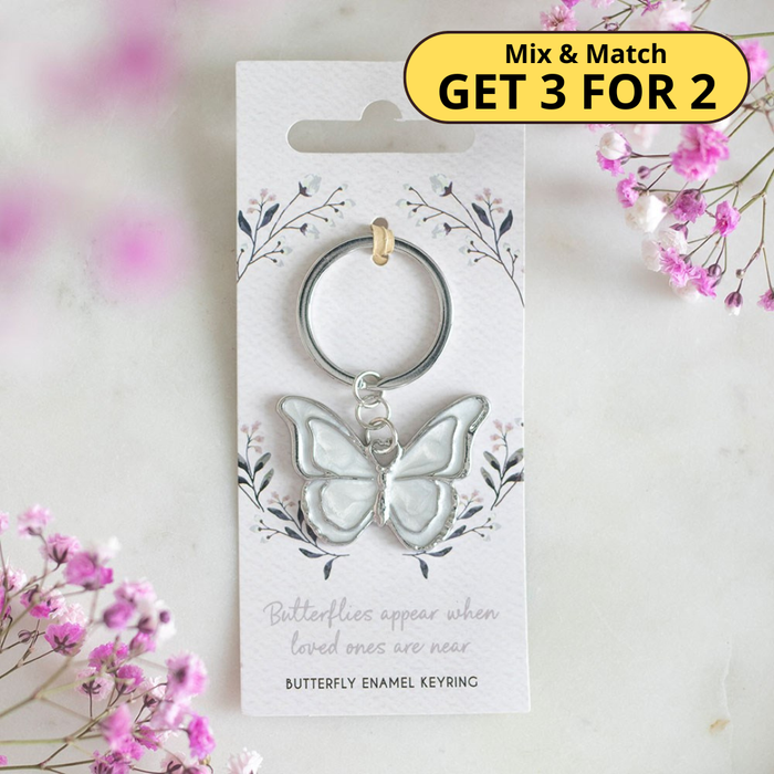 Butterflies Appear Keyring