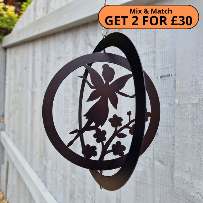 Fairy Hanging Silhouette Orbit Spinner
