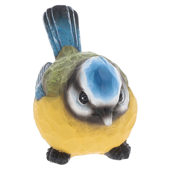 Small Carved Look Blue Tit Ornament