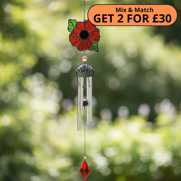 Suncatcher Poppy Windchime