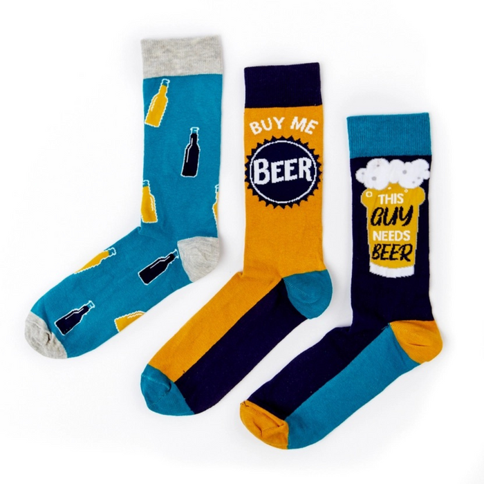 Beer Socks Gift Set of 3