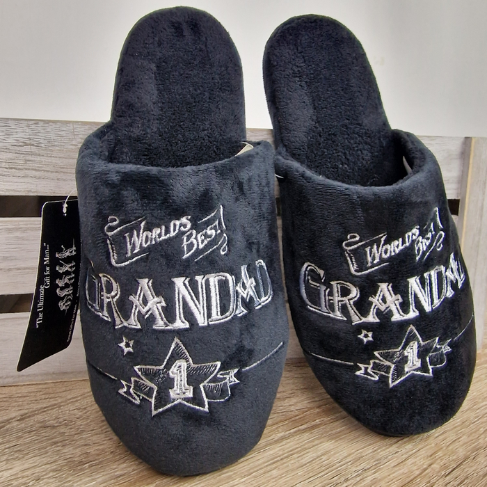 Worlds Best Grandad Slippers