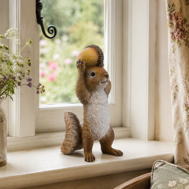 Squirrel With Acorn - 23cm