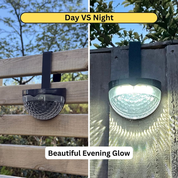 Hook Over Fence Solar Lights – Standard (No Motion Sensor) - No Screws or Drills Required!