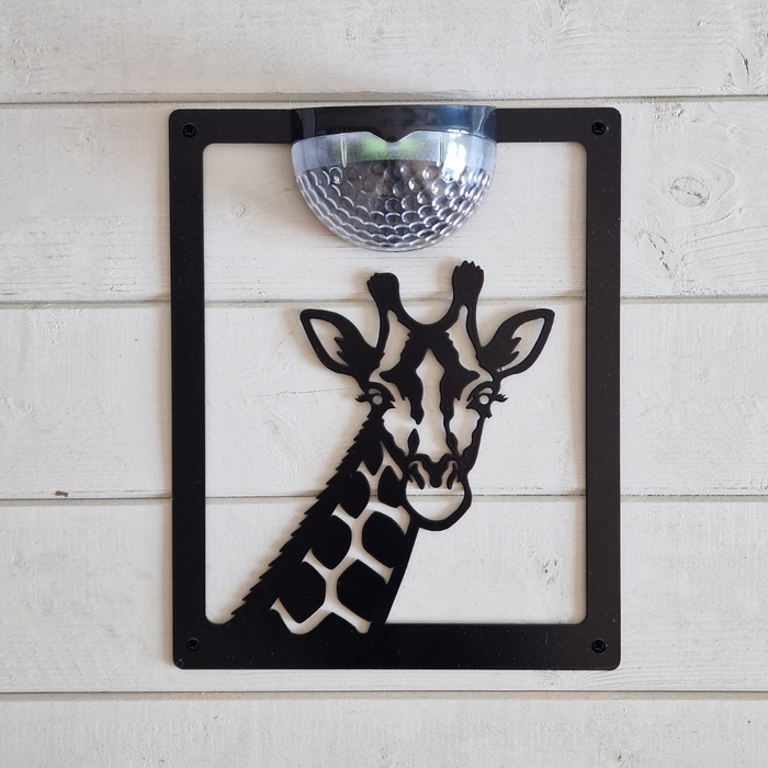 Giraffe Solar Light Wall Plaque