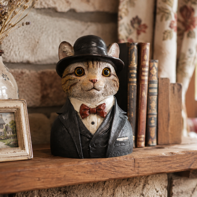 Small Cat Bust - 20cm