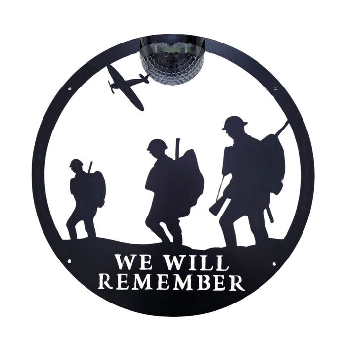 IMPERFECT - Large Remembrance Circle Solar Plaque