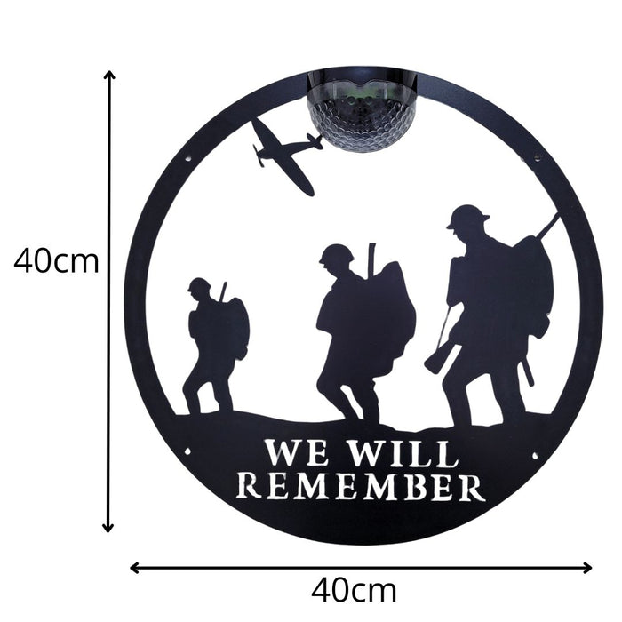 IMPERFECT - Large Remembrance Circle Solar Plaque