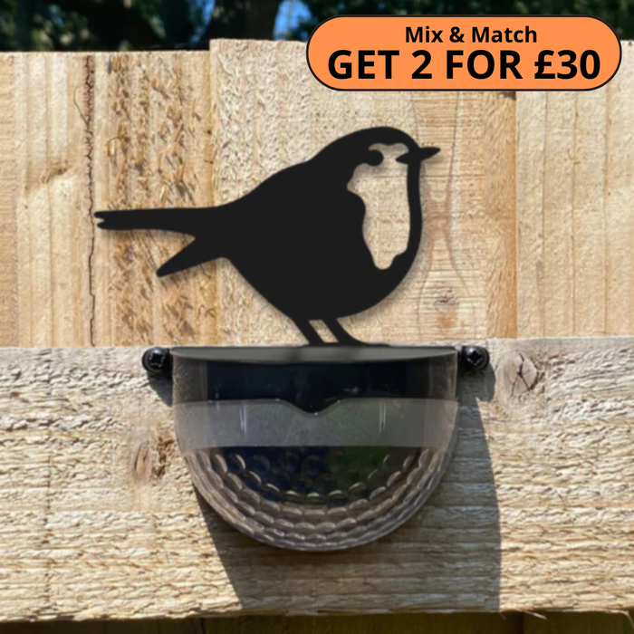 Robin Cut-Out Solar Powered LED Light