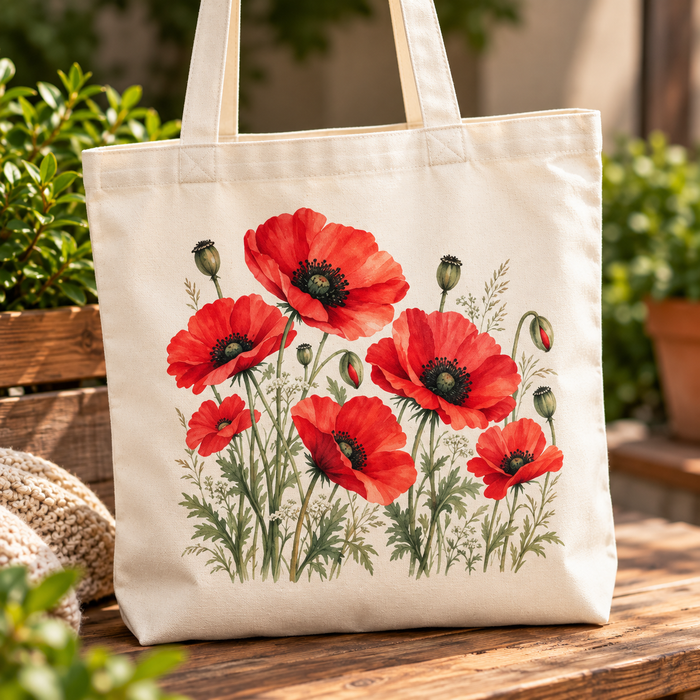 Poppies Tote Bag