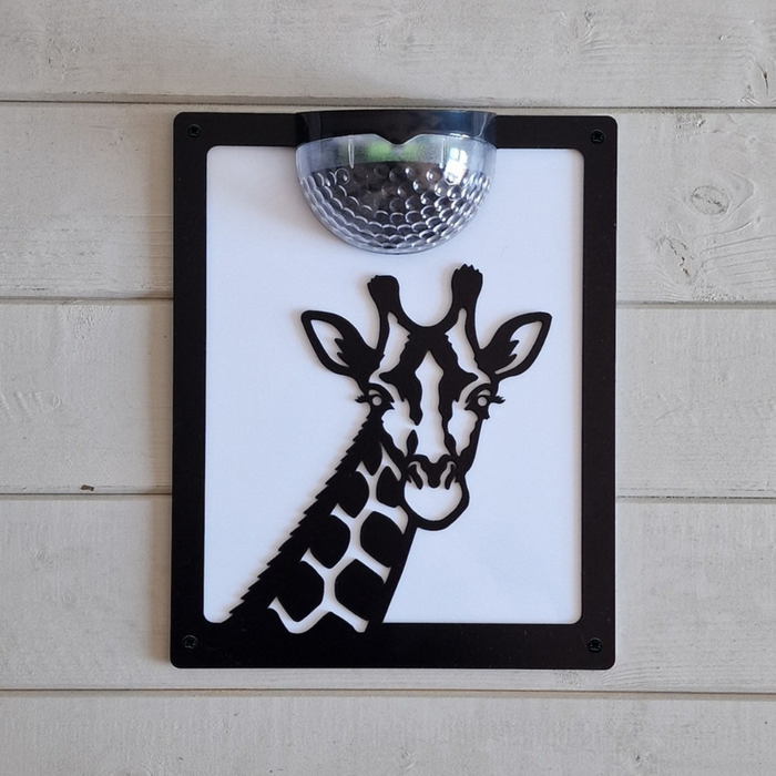 Giraffe Solar Light Wall Plaque
