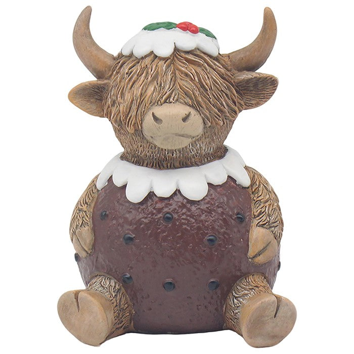Christmas Highland Cow Pudding