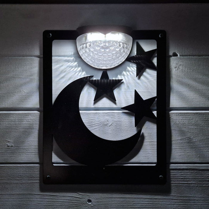IMPERFECT- Moon and Stars Solar Plaque