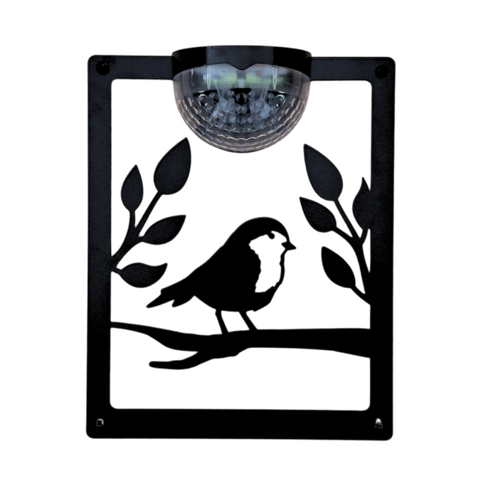 IMPERFECT- Robin Solar Light Wall Plaque- Right Facing