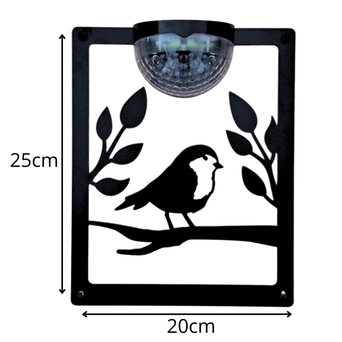 IMPERFECT- Robin Solar Light Wall Plaque- Right Facing