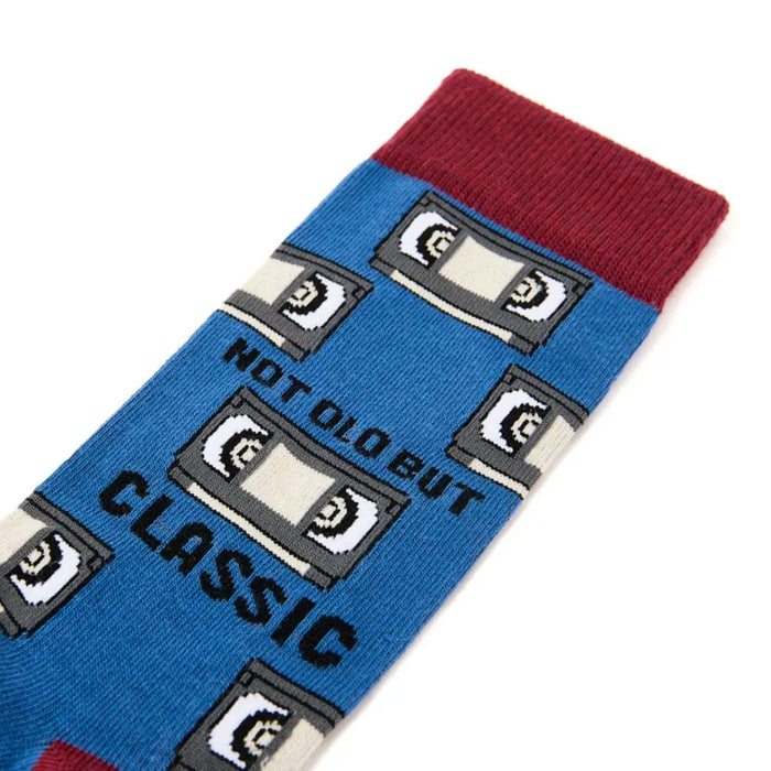 'Not Old, But Classic' Socks with VHS Tape Gift Box
