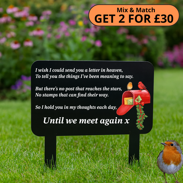 'Until We Meet Again' Robin Large Stake