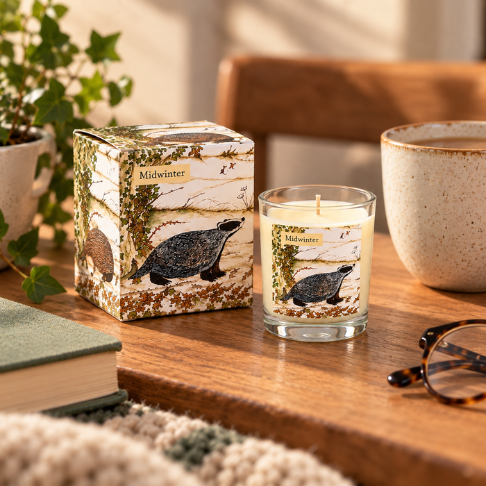 Small Scented Votive Candle - Midwinter - (Badger)