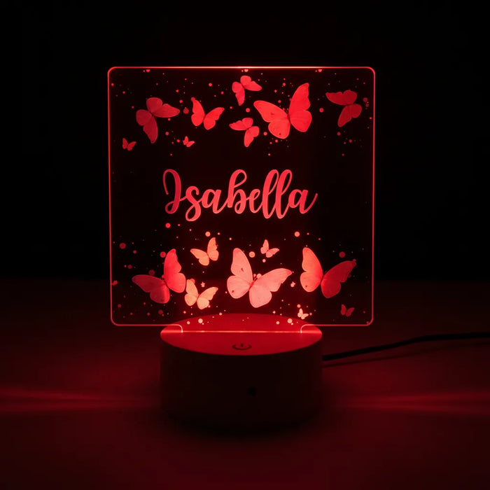 Girls' LED Night Lights (3 Personalised Designs to Choose From)