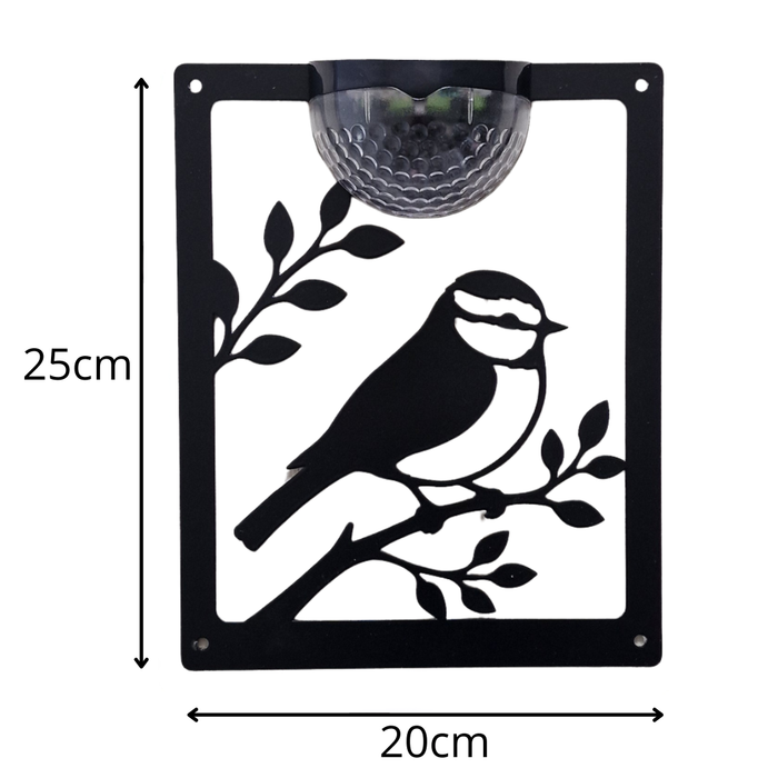 Blue tit Solar Light Wall Plaque