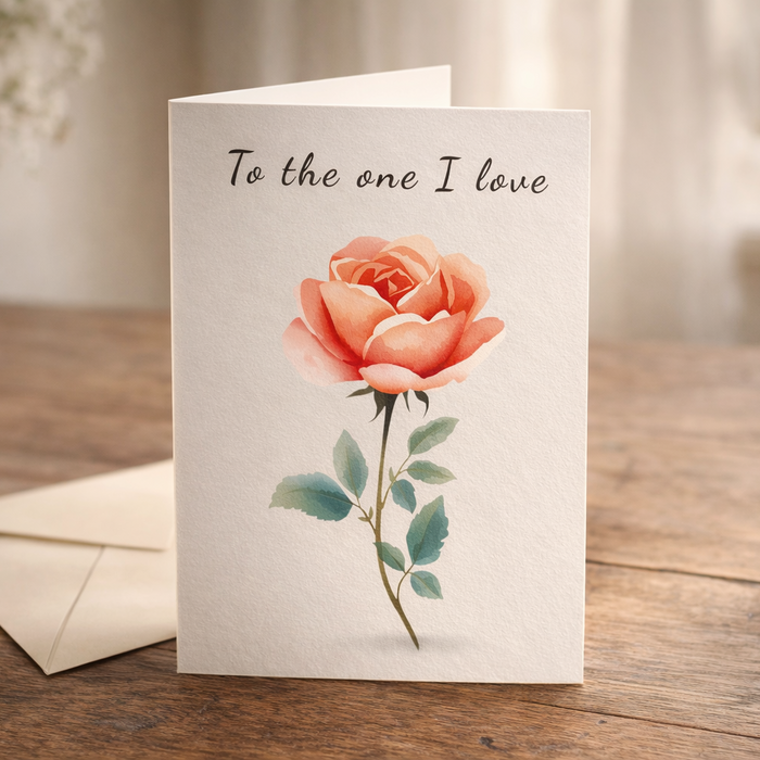 'To the one I love' Card
