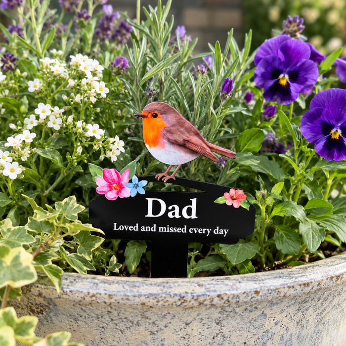 'Dad' Large Robin Pot Stake
