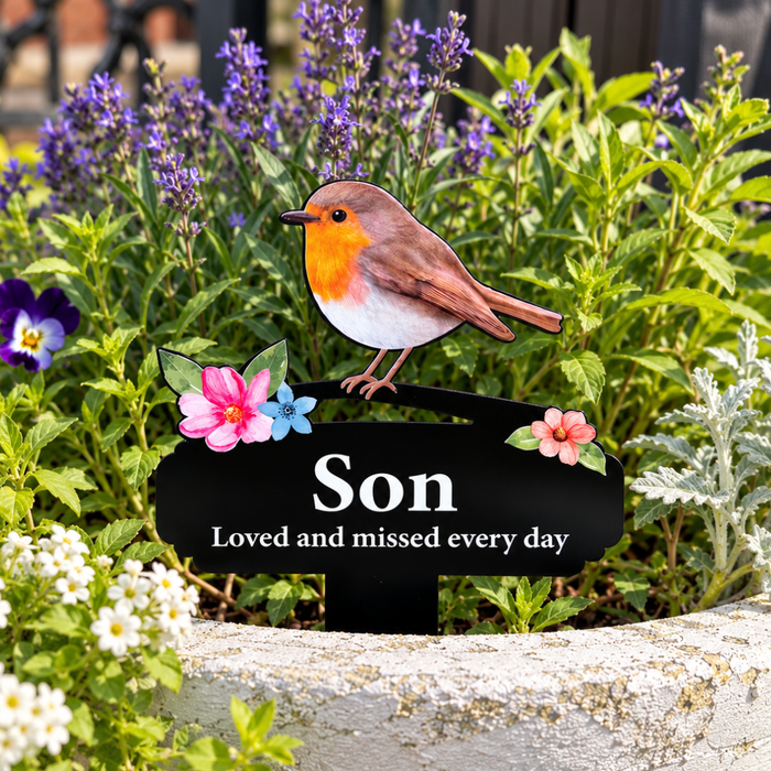 'Son' Large Robin Pot Stake