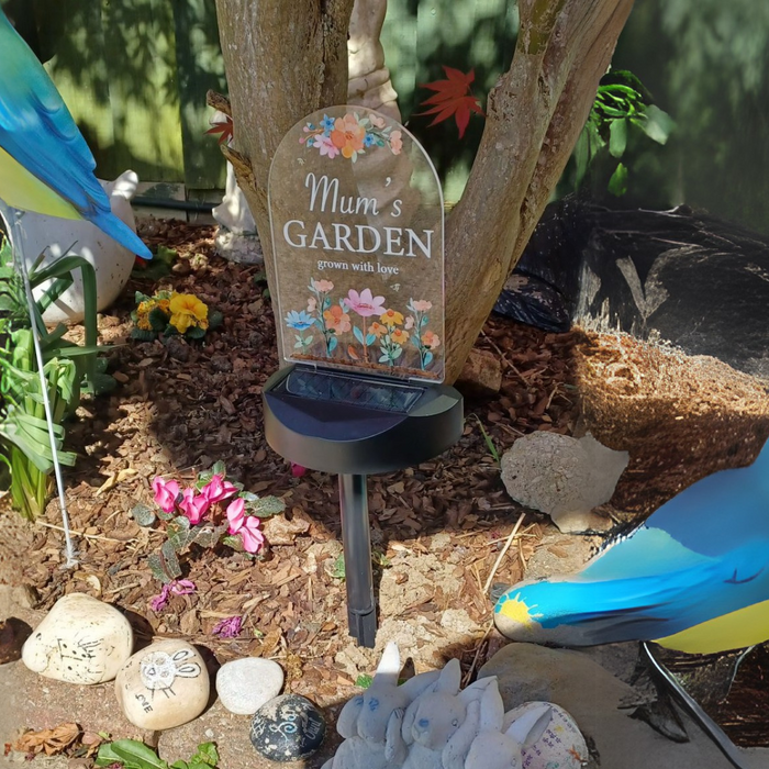 Mum's Garden - Grown with love Solar Stake