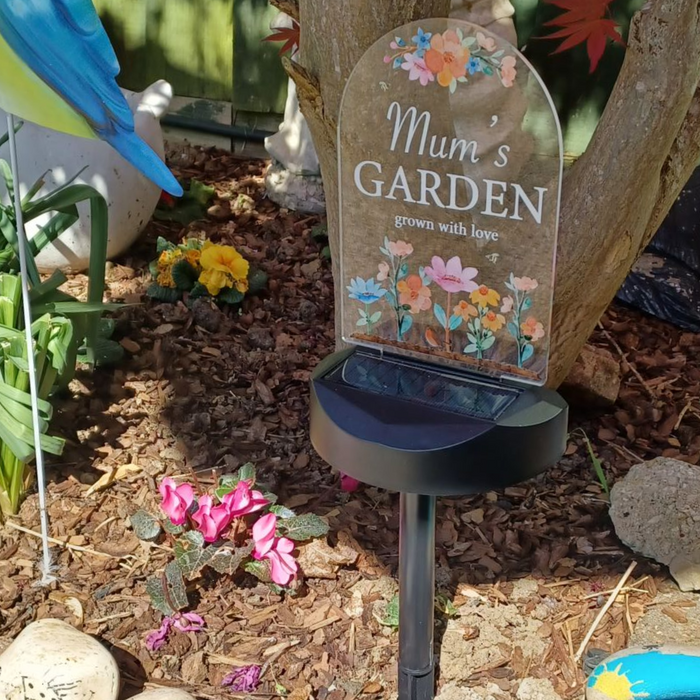 Mum's Garden - Grown with love Solar Stake