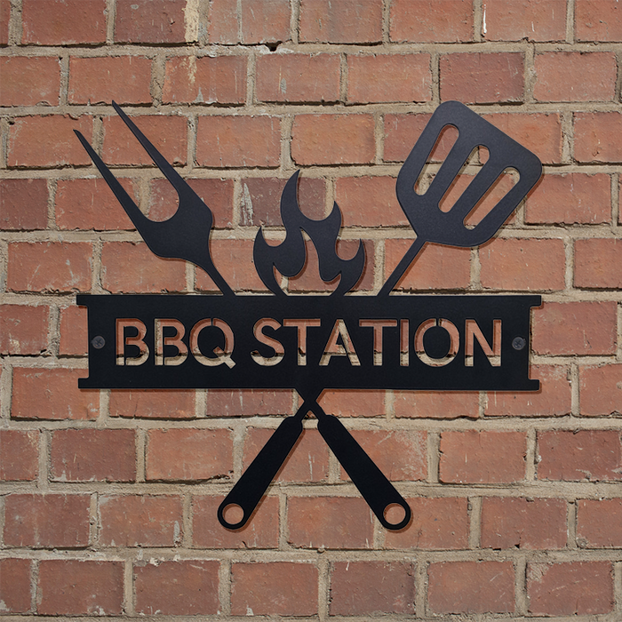 BBQ Station Sign