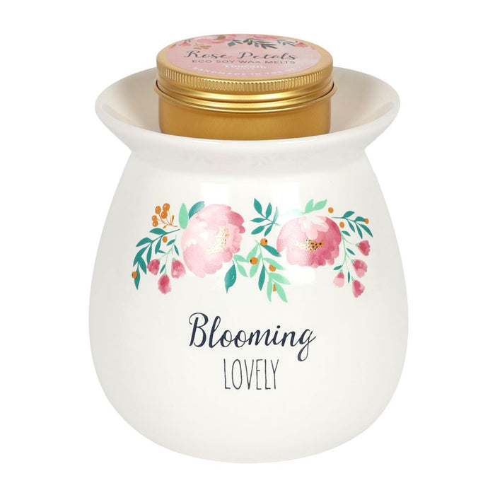 Blooming Lovely Wax Melt Burner + Wax Melts included