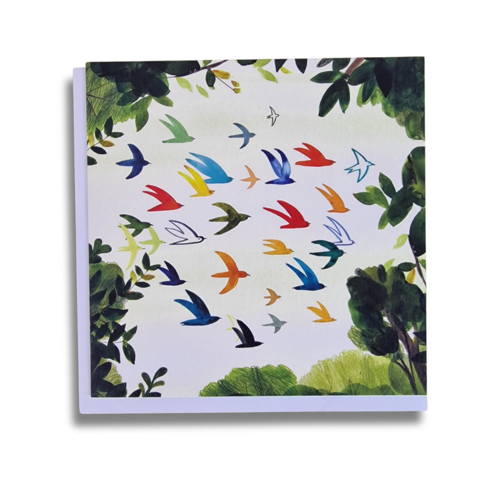 Flying birds Greeting Card