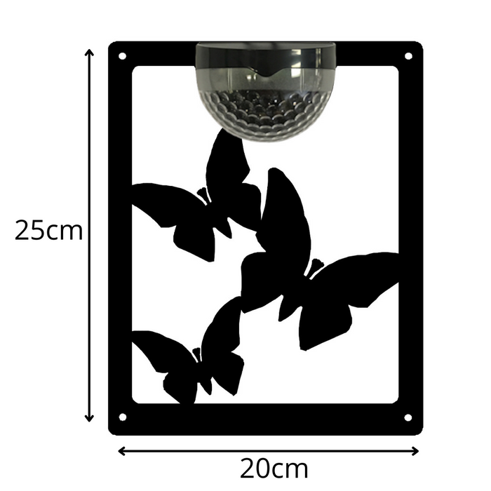 IMPERFECT- Butterfly Solar Light Wall Plaque